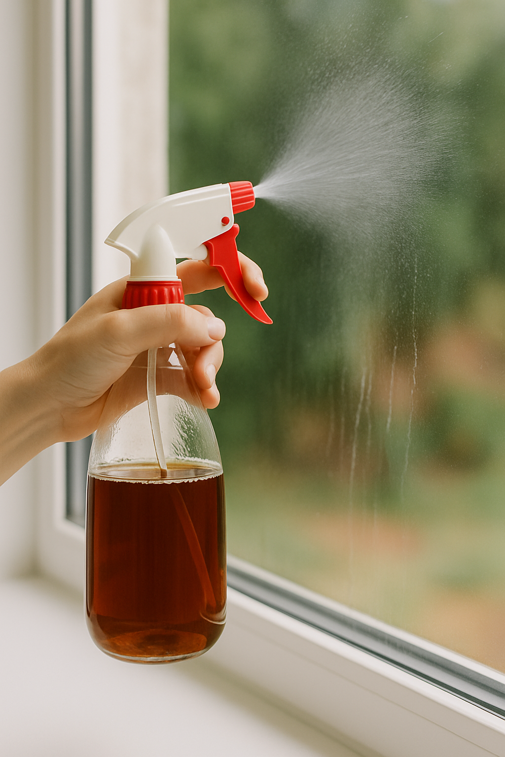 Çayla cam temizliği